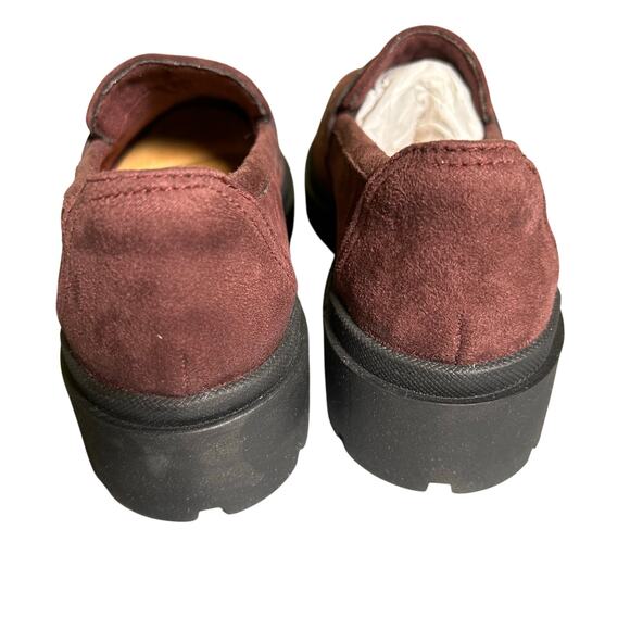 Clarks Women's Calla Easy Burgundy Suede Leather Slip-On Loafer 5.5 M NIB - Picture 5 of 10
